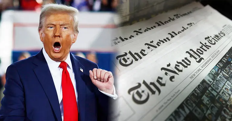 ডোনাল্ড ট্রাম্প ও নিউ ইয়র্ক টাইমস পত্রিকা